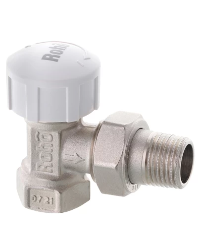 Кран радиаторный термостатический Roho R5150-050 - 1/2" (М30х1.5) (угловой) (RO0122)