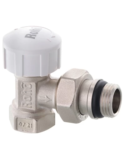 Кран радіаторний термостатичний Roho R5151-050 - 1/2" (М30х1.5) кутовий (антипротечка) (RO0123)