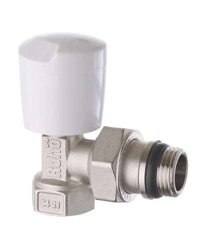 Кран радиаторный Roho R5551-050 - 1/2" угловой (антипротечка) (RO0129)