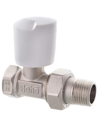 Кран радиаторный Roho R5560-050 - 1/2" прямой (RO0130)
