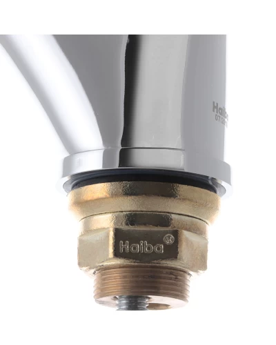 Смеситель для кухни Haiba MAGIC 777 с синей ручкой (HB0679)
