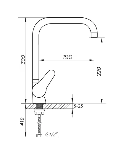 Смеситель для кухни ZERIX SOP7 146 (ZX0192)