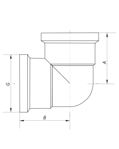 Кут ВВ KOER KF.L06F.WN - 1/2'' (Без нікелю) (KR3027)