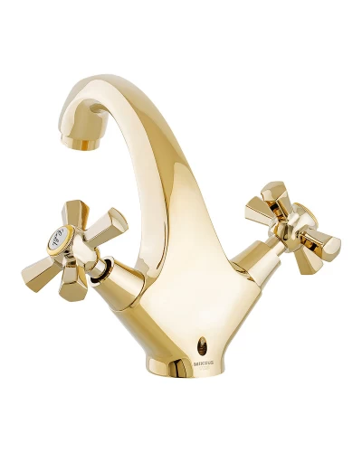 Смеситель для умывальника MIXXUS PREMIUM RETRO GOLD-161 (MI5848)
