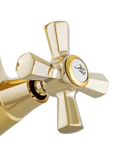 Смеситель для умывальника MIXXUS PREMIUM RETRO GOLD-161 (MI5848)
