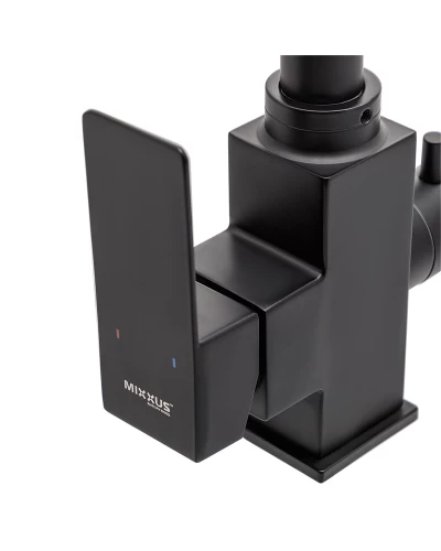 Смеситель для кухни MIXXUS KUB-021 Черный с выходом для питьевой воды (MI5865)