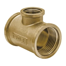 Трійник редукційний 3/4"х1/2"х3/4" ВВВ KOER .T080608F.WN (без нікелю) (KR3034)