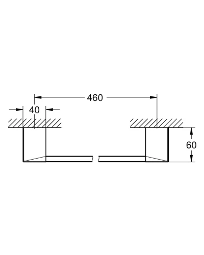 Полотенцедержатель Grohe Selection Cube (40767000)