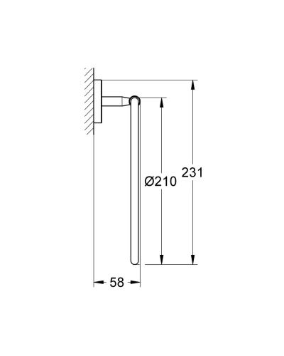 Кільце для рушника Grohe Bau Cosmopolitan Neutral (40460001)