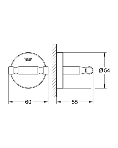 Гачок для халату Grohe Bau Cosmopolitan Neutral (40461001)