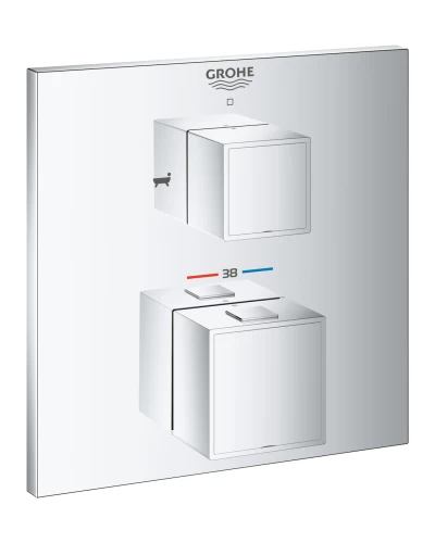 Термостат прихованого монтажу на 2 споживача Grohe Grohtherm Cube (24155000)