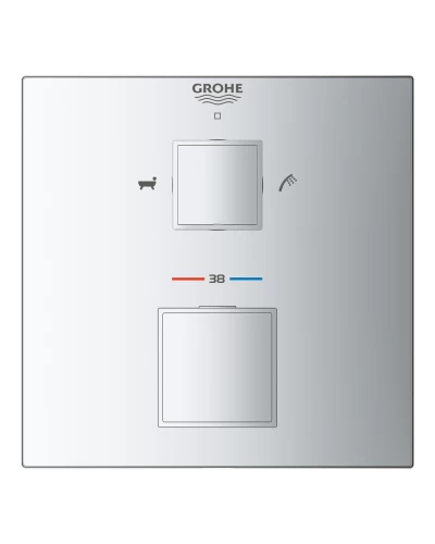 Термостат прихованого монтажу на 2 споживача Grohe Grohtherm Cube (24155000)