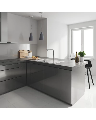 Змішувач для кухні з висувним виливом Grohe Essence SmartControl (31615000)