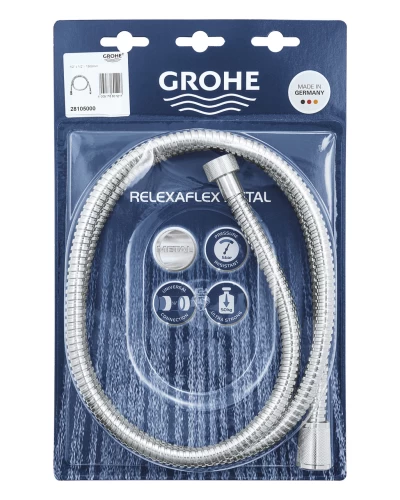 Душевой шланг 1500 Grohe Relexaflex Metal (28105000)