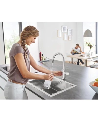 Система фильтров для питьевой воды со смесителем Grohe Blue Home Connected (31455001)