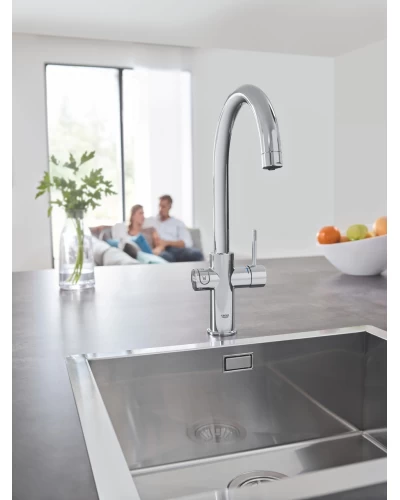 Система фильтров для питьевой воды со смесителем Grohe Blue Home Connected (31455001)