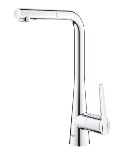 Змішувач для кухні з висувним виливом Grohe Zedra (32553002)