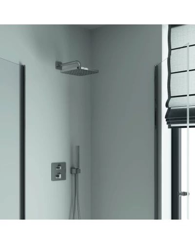 Верхний душ с настенным кронштейном Grohe Tempesta Cube (26687000)