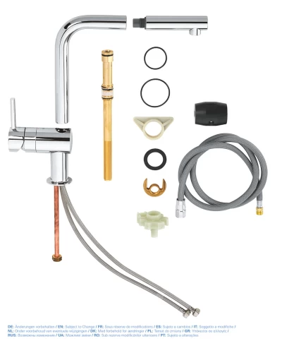 Змішувач для кухні з висувним виливом Grohe Minta (32168000)