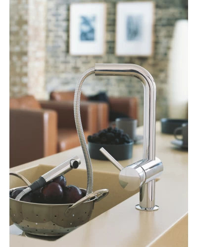 Змішувач для кухні з висувним виливом Grohe Minta (32168000)