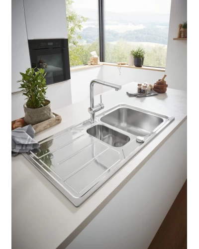 Змішувач для кухні з висувним виливом Grohe Minta (32168000)