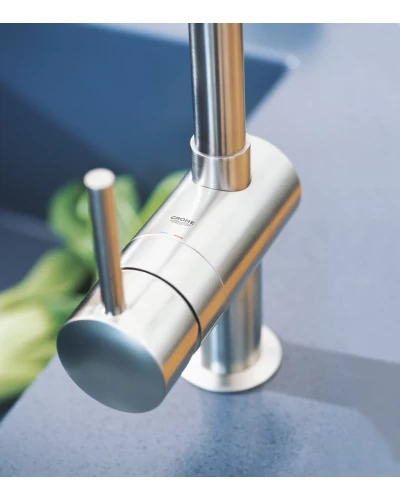 Змішувач для кухні з висувним виливом Grohe Minta (32168000)