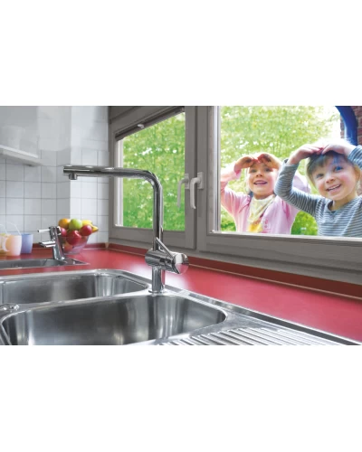 Змішувач для кухні з висувним виливом Grohe Minta (32168000)