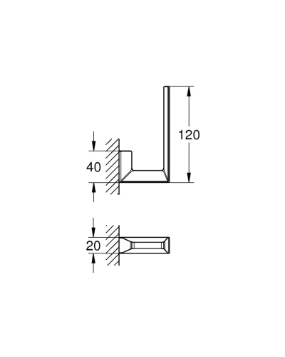 Держатель для запасного рулона туалетной бумаги Grohe Selection Cube (40784000)