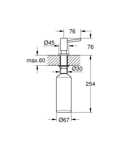 Дозатор для миючого засобу Grohe (40535000)