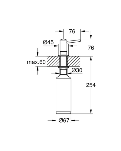 Дозатор для моющего средства Grohe (40536DC0)