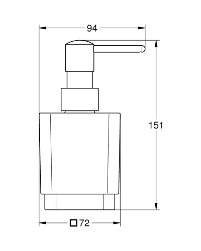 Дозатор рідкого мила Grohe Selection Cube (40805000)