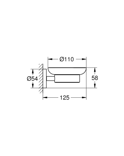 Мыльница Grohe Essentials New (40368001)