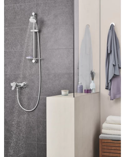 Душевой гарнитур со штангой. 3 режима струи Grohe New Tempesta Cosmopolitan (27929002)