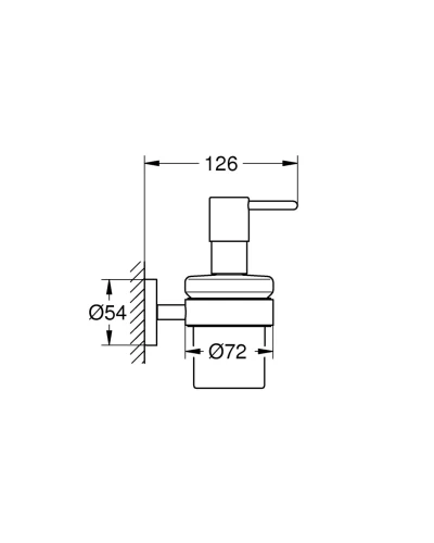 Дозатор жидкого мыла Grohe Essentials New (40448001)