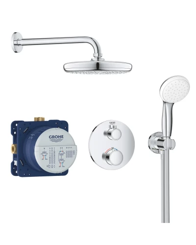 Душевая система скрытого монтажа с термостатом Grohe Grohtherm Convent. Concealed (34727000)
