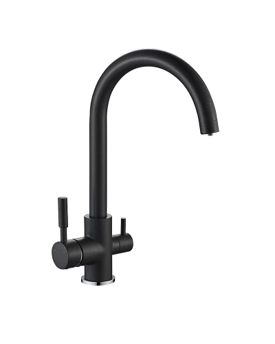 Кухонний змішувач на дві води MIXXUS PREMIUM MAFIN 021 (BLACK) (MI5931)