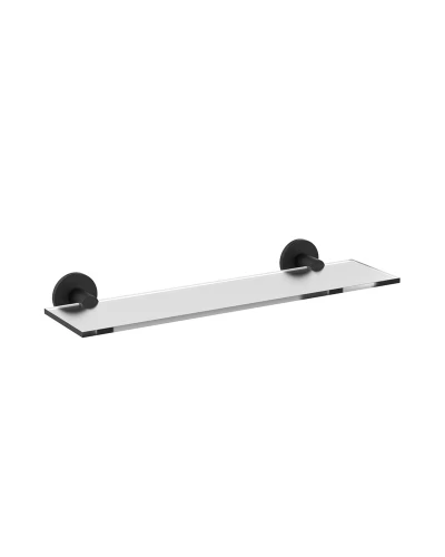 Полка ZERIX DELUX M1307A Black (40 см) (ZX4645)