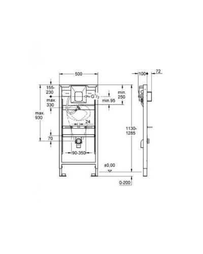 Grohe Rapid SL 38786001 Інсталяційний комплект для пісуару