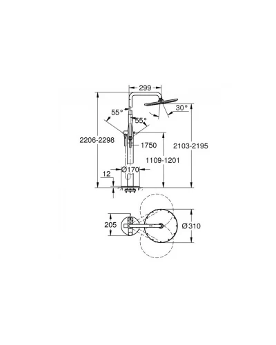 Grohe Essence 23741001 смеситель для душа.