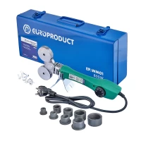 Паяльник для труб PPR Europroduct EP.WM01 (плоские насадки) 20/40mm (EP6091)