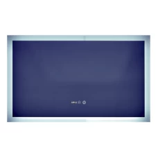 Зеркало Mixxus Flat MR04-100x60 (часы, LED-подсветка, антизапотевка) (MI6008)