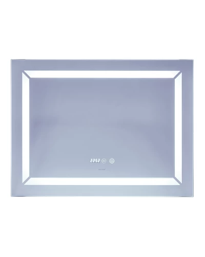 Дзеркало Mixxus Light MR01-80x60 (годинник, LED-підсвічування, антизапотівання) (MI5998)