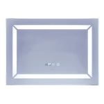 Зеркало Mixxus Light MR01-70x50 (часы, LED-подсветка, антизапотевка) (MI6000)