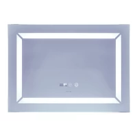 Зеркало Mixxus Light MR01-70x50 (часы, LED-подсветка, антизапотевка) (MI6000)