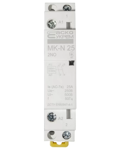 Модульный контактор MK-N 2P 25A 2NO 220V