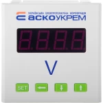 AС цифровой вольтметр 600В 72х72 модель ЦВ-7