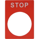 Табличка маркувальна STOP червона для кнопок XB2
