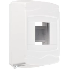 Корпус модульний пластиковий, 4 модулі, навісний, без дверцят, серії UBox 