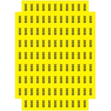Наклейки "Знак "380 В" желтый 45х22"