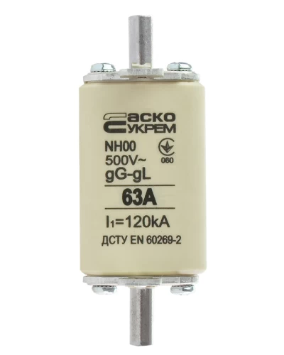 Предохранитель ножевой с плавкой вставкой NH00 63A gG